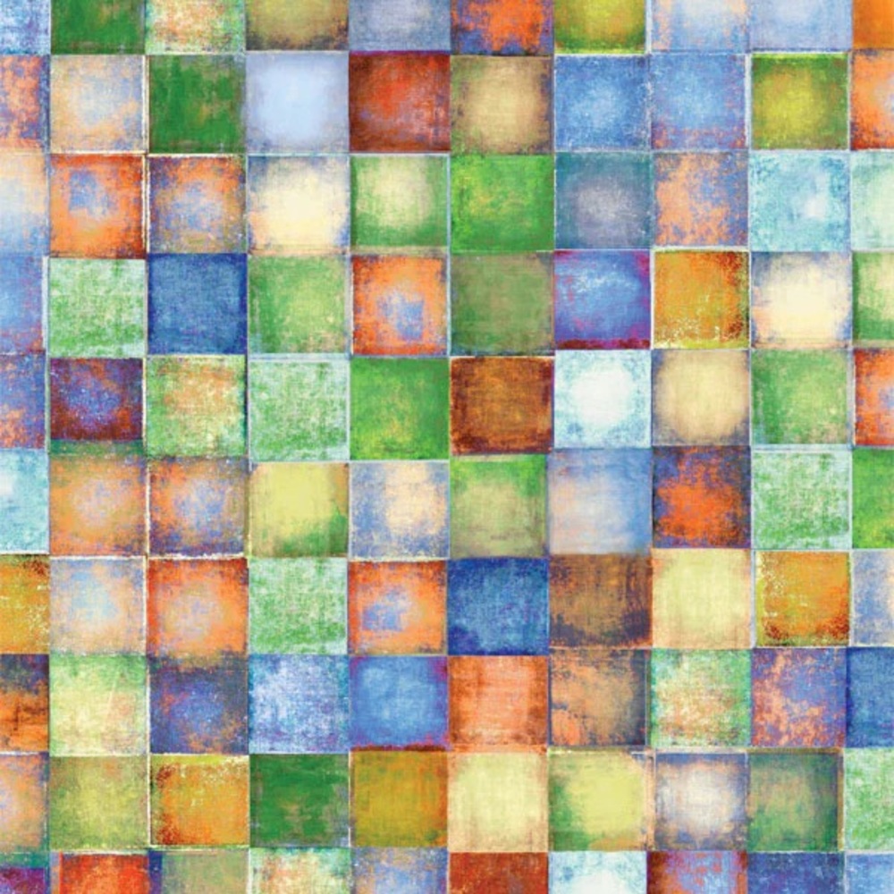 Colorful Abstract Square Photography Backdrop 6x8